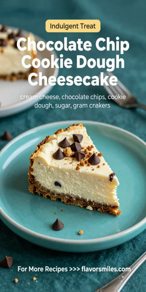 Chocolate Chip Cookie Dough Cheesecake