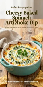 Cheesy Baked Spinach Artichoke Dip