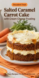 Salted Caramel Carrot Cake with Cream Cheese Frosting