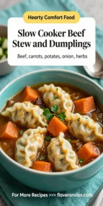 Slow Cooker Beef Stew and Dumplings