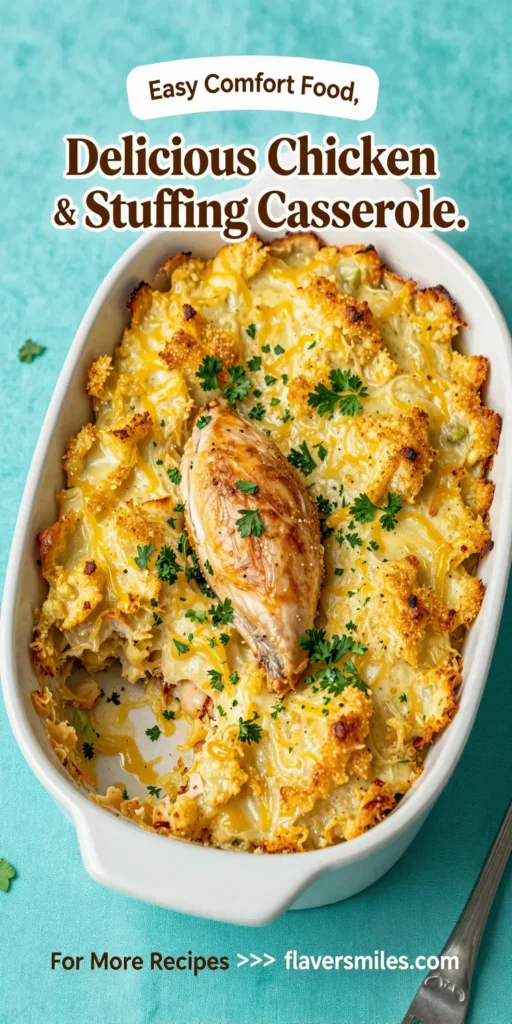 Delicious Chicken And Stuffing Casserole