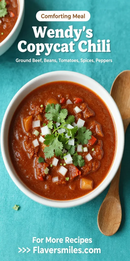 Wendy's Copycat Chili