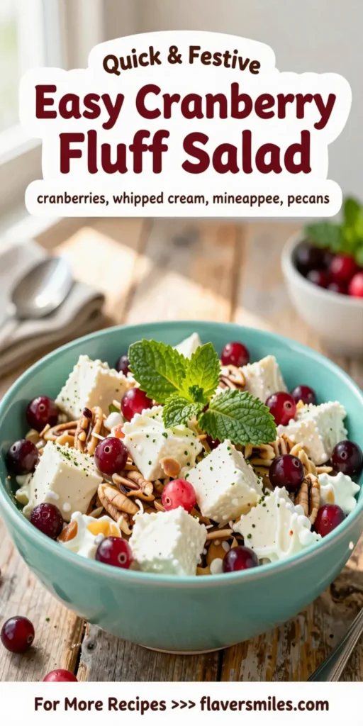 Easy Cranberry Fluff Salad