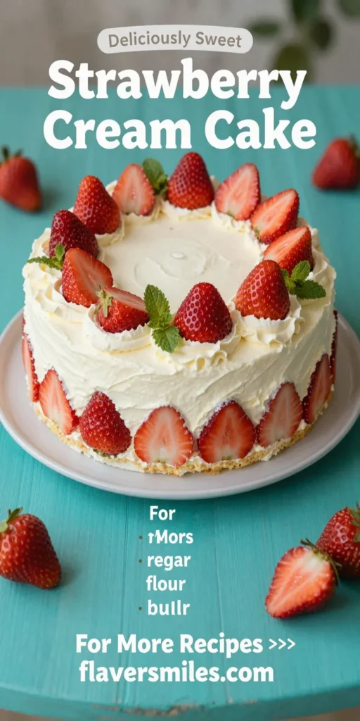 Strawberry Cream Cake