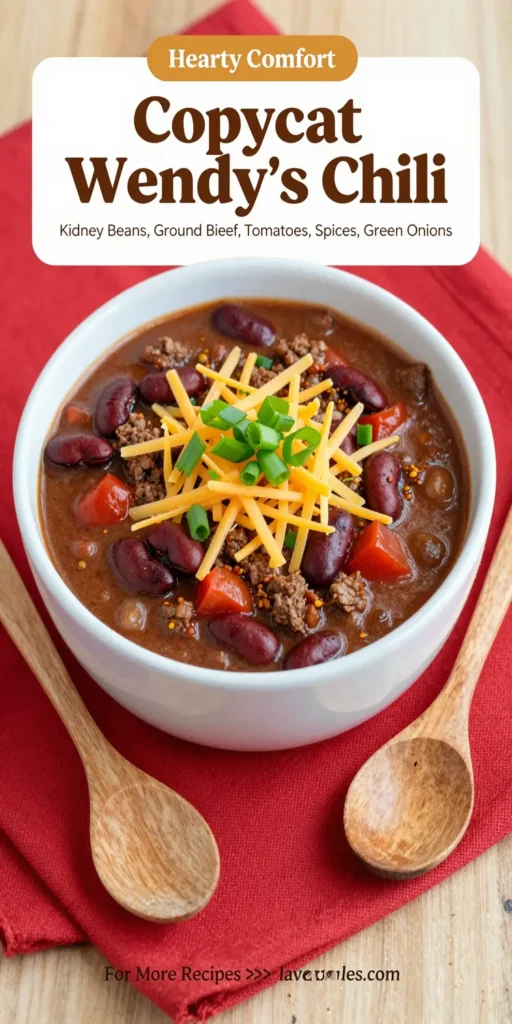 Copycat Wendy's Chili