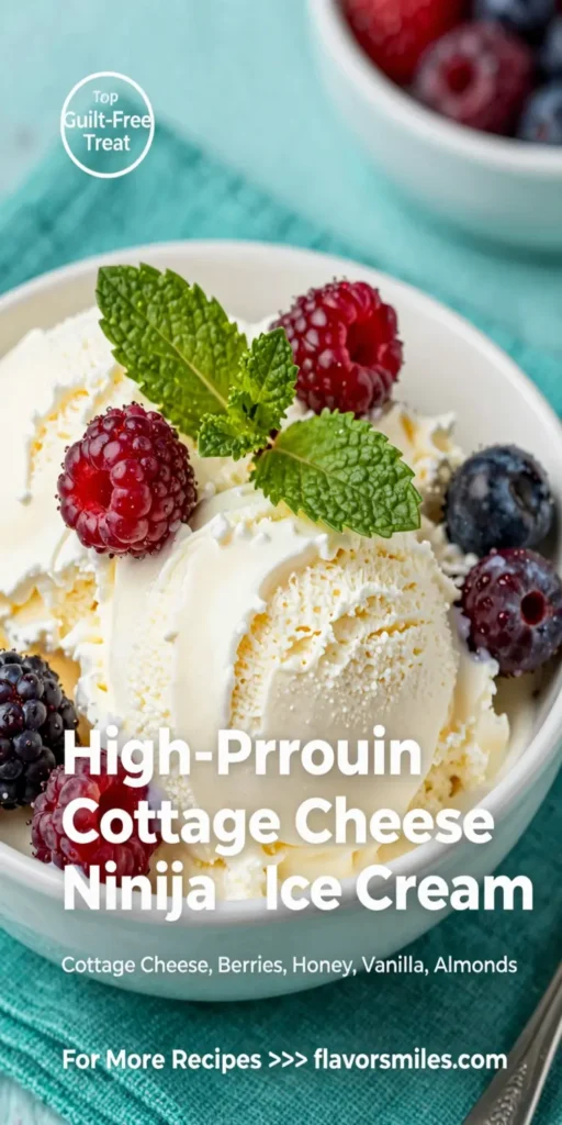 High-Protein Cottage Cheese Ninja Creami Ice Cream