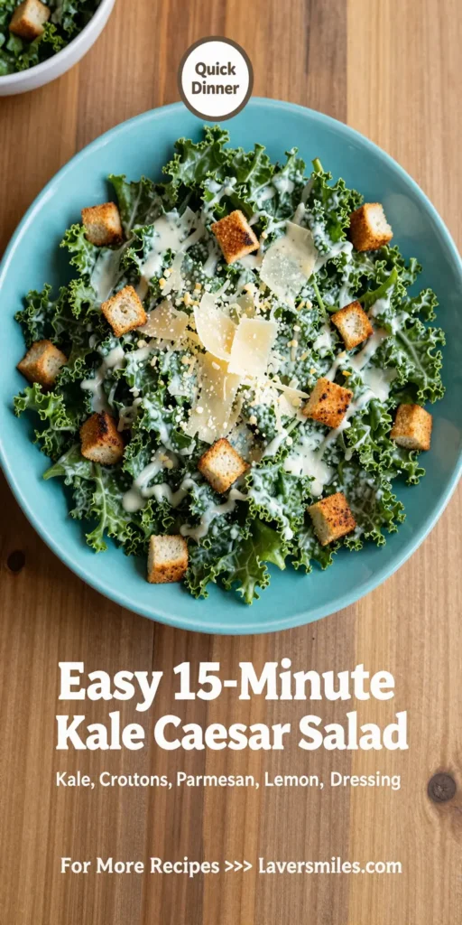 Easy 15-Minute Kale Caesar Salad
