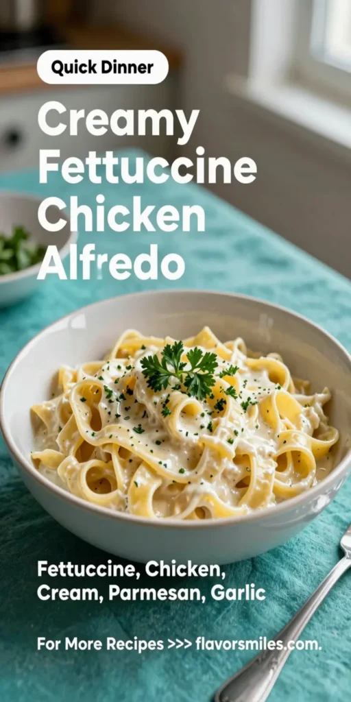 Creamy Fettuccine Chicken Alfredo