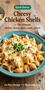 Cheesy Chicken Shells — The Ultimate Creamy, Comforting Pasta Bake