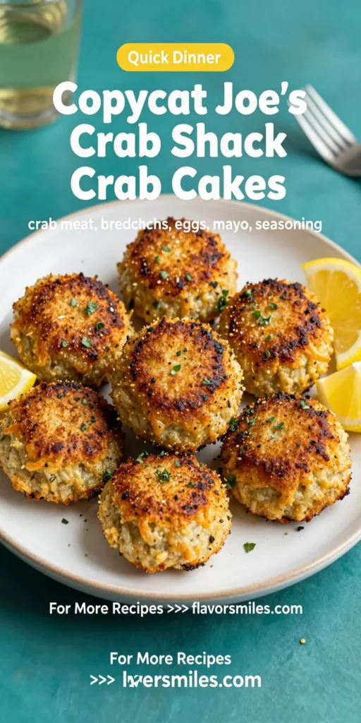 Copycat Joe's Crab Shack Crab Cakes