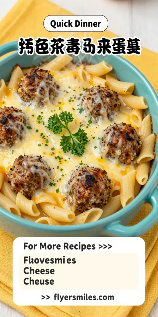 Swedish Meatball Pasta Bake