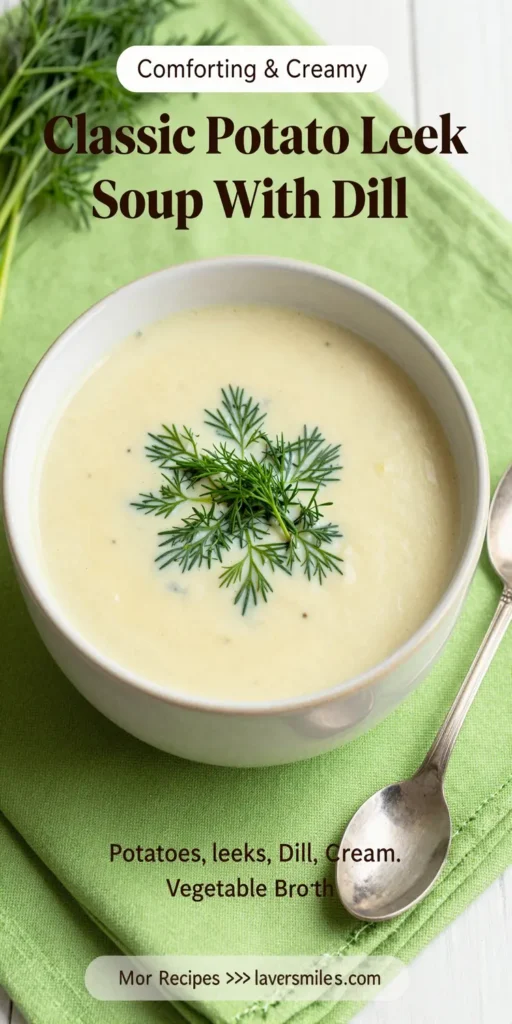 Classic Potato Leek Soup With Dill