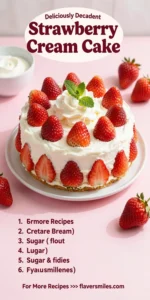 Strawberry Cream Cake