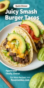 Juicy Smash Burger Tacos