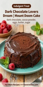 Dark Chocolate Lovers Dream | Mount Doom Cake