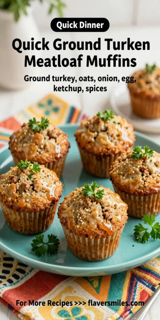 Quick Ground Turkey Meatloaf Muffins