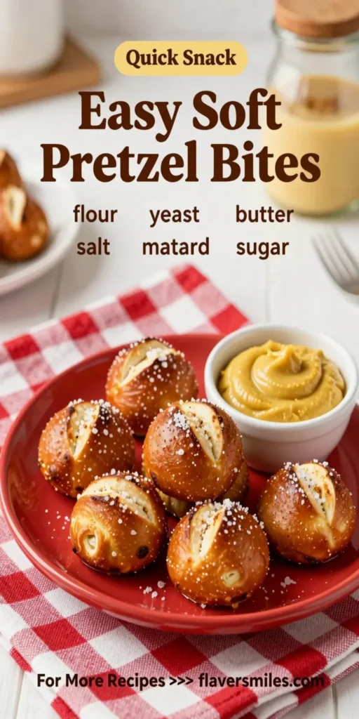 Easy Soft Pretzel Bites
