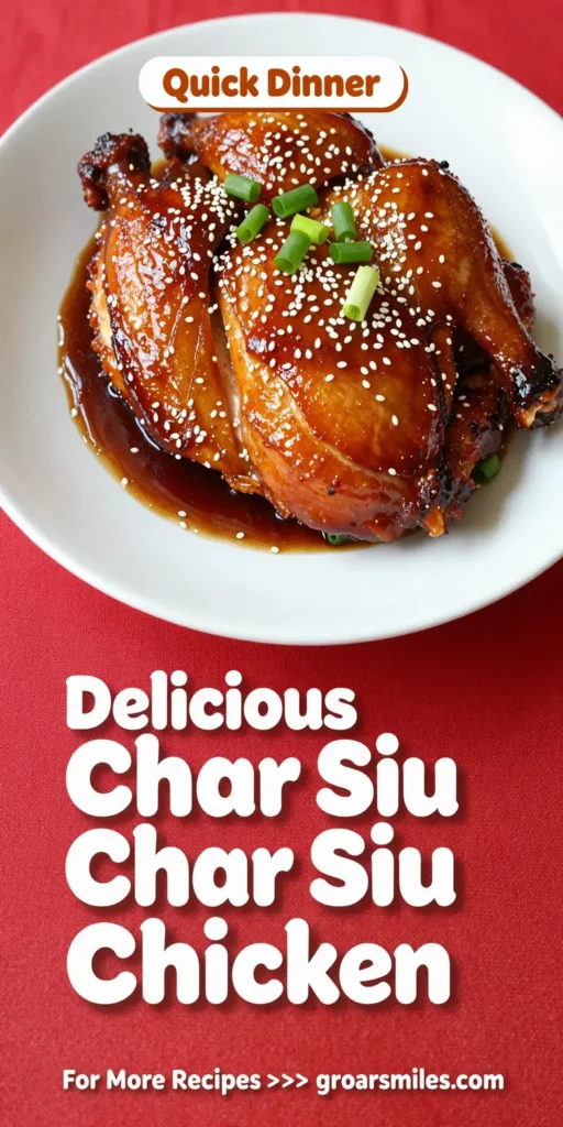 Delicious Char Siu Chicken