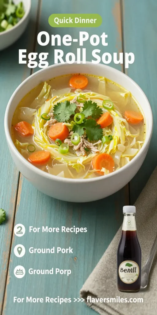 One-Pot Egg Roll Soup