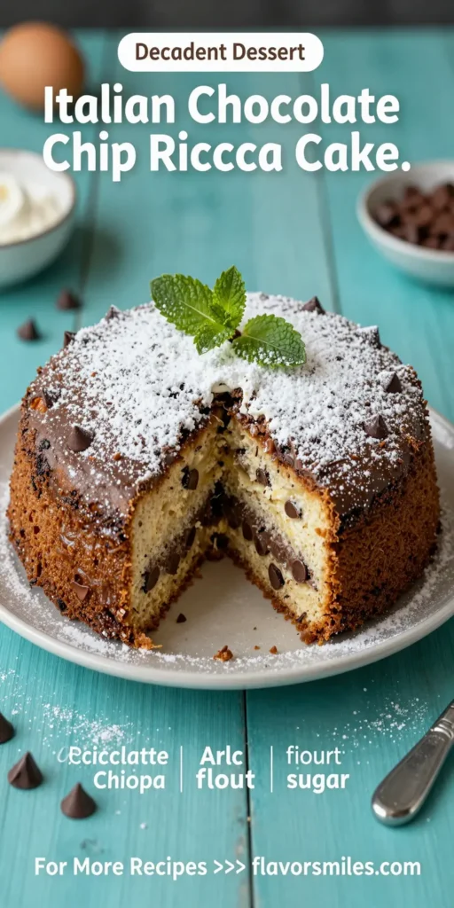 Italian Chocolate Chip Ricotta Cake