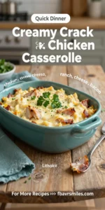 Creamy Crack Chicken Casserole