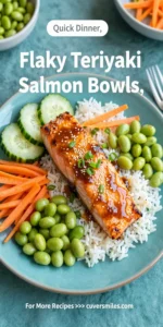 Flaky Teriyaki Salmon Bowls