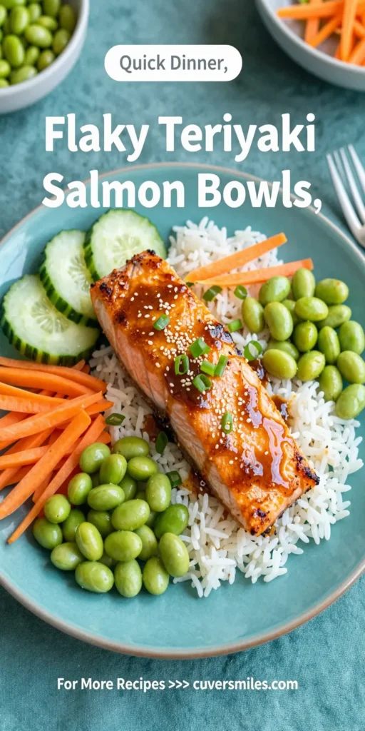 Flaky Teriyaki Salmon Bowls