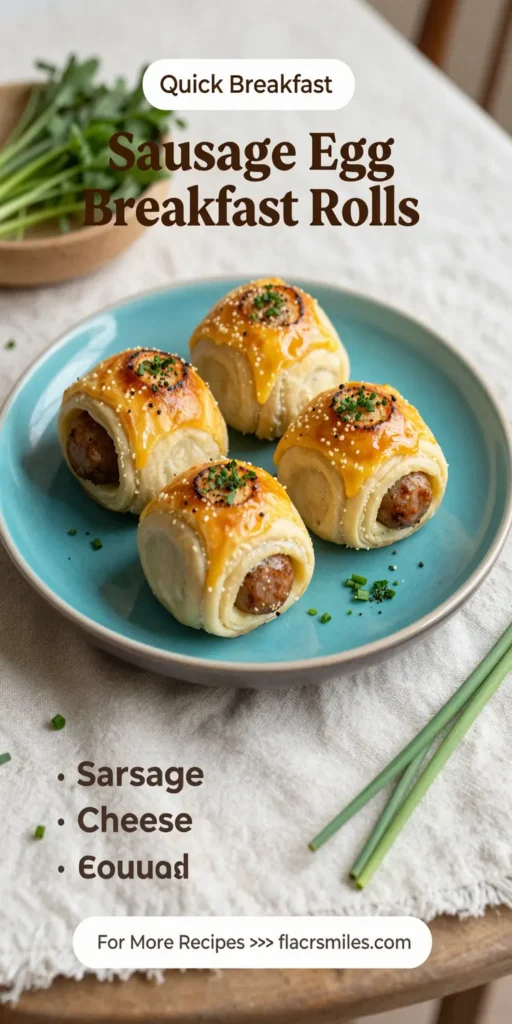Sausage Egg Breakfast Rolls