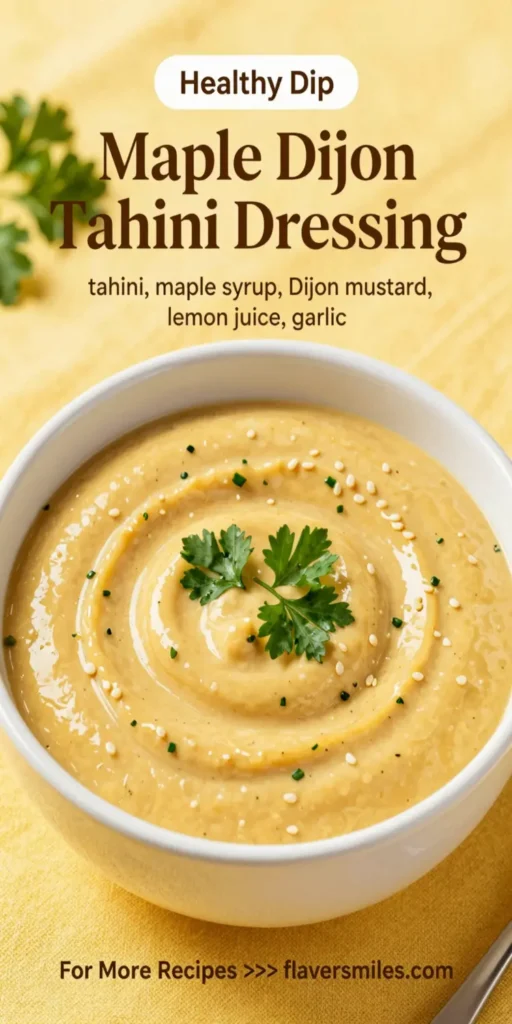 Maple Dijon Tahini Dressing