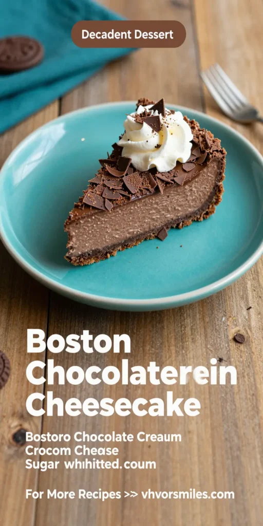 Boston Chocolate Cream Pie Cheesecake