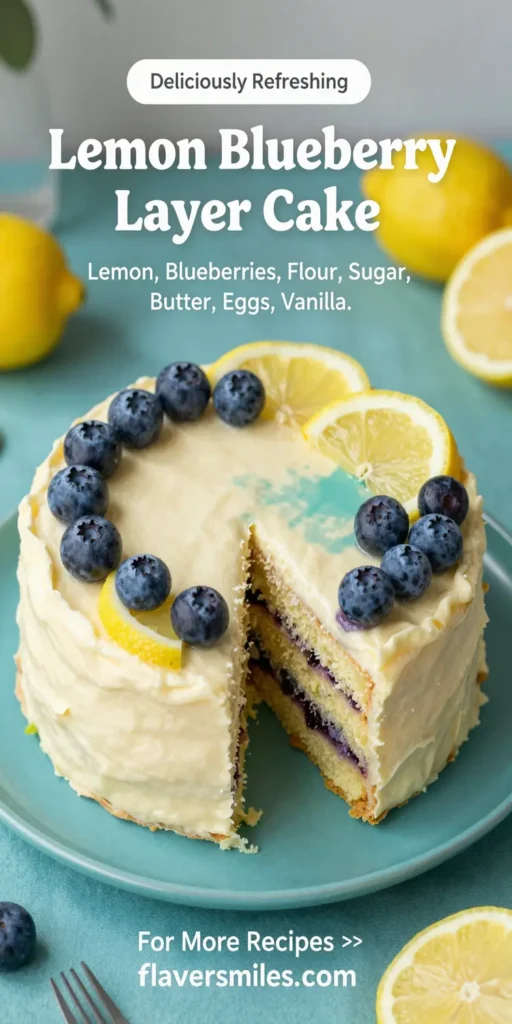 Lemon Blueberry Layer Cake