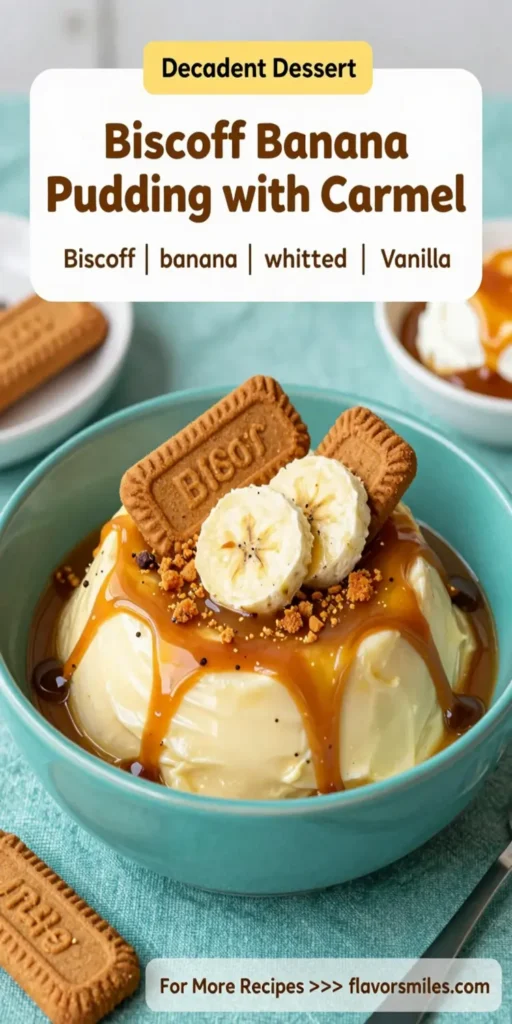 Biscoff Banana Pudding with Caramel