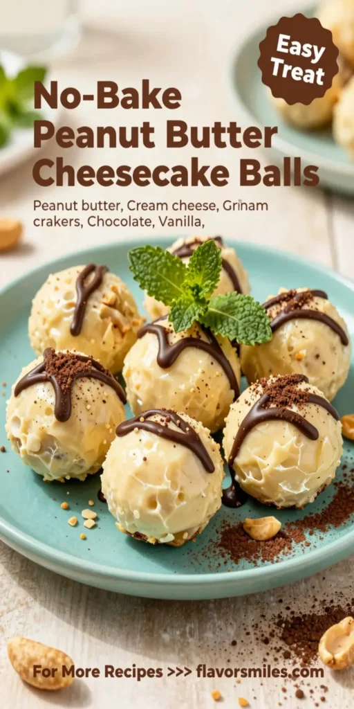 No-Bake Peanut Butter Cheesecake Balls Recipe