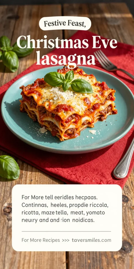 Christmas Eve Lasagna