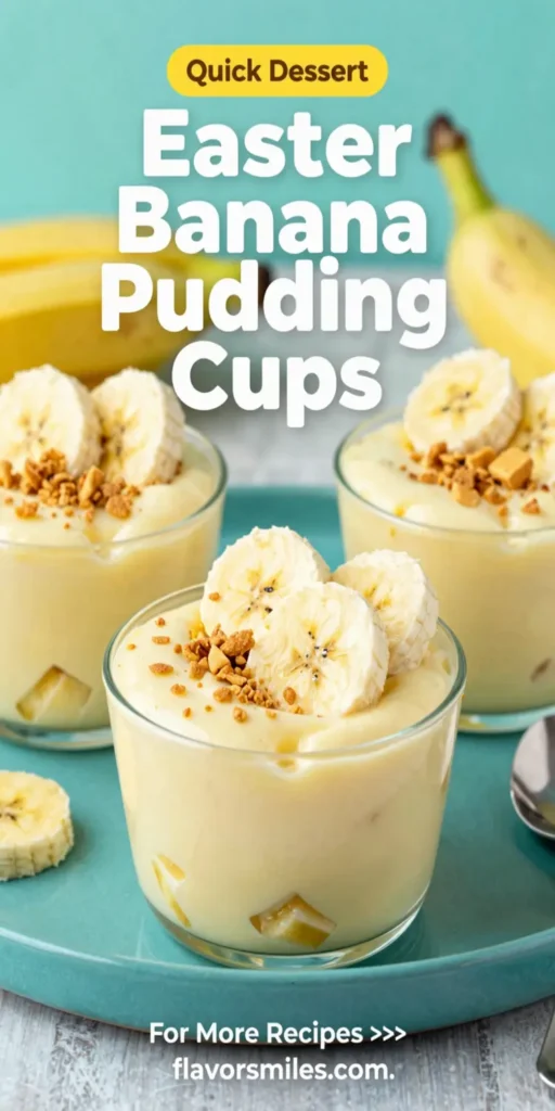 Easter Banana Pudding Cups