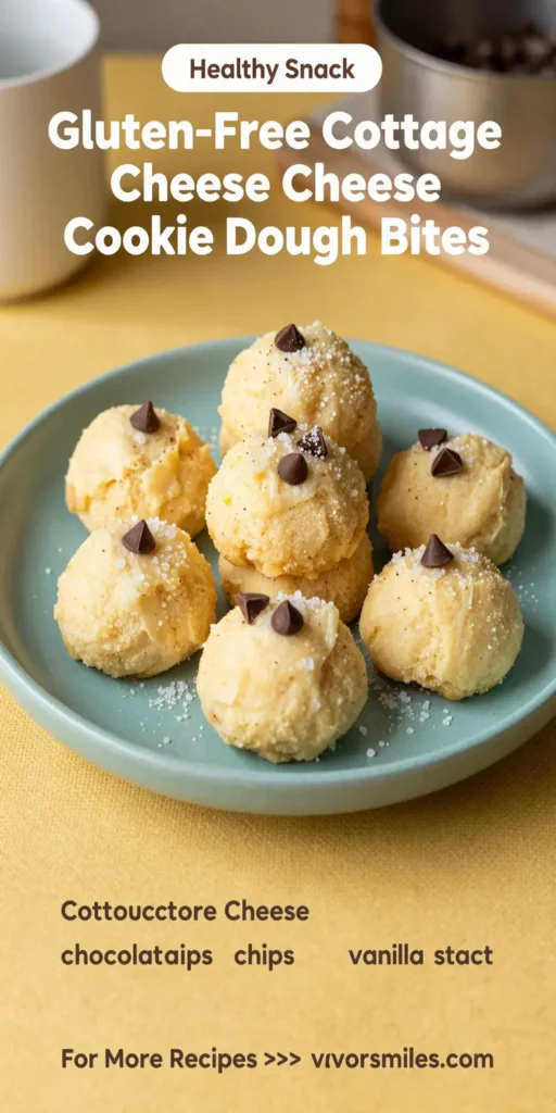 Gluten-Free Cottage Cheese Cookie Dough Bites