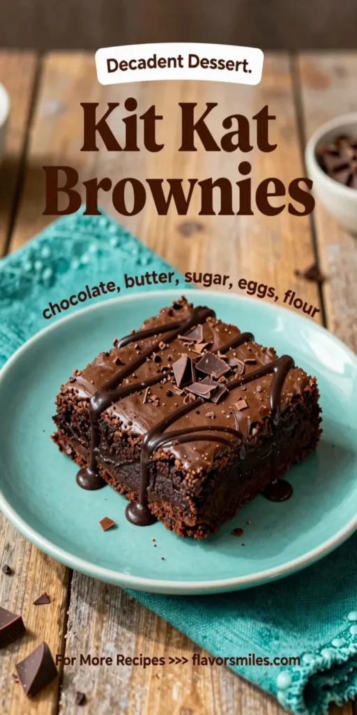 Kit Kat Brownies