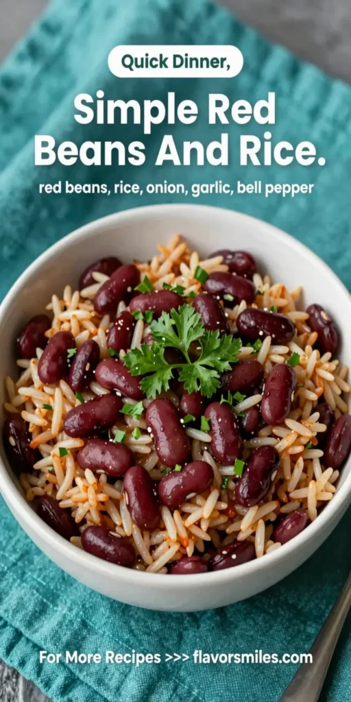 Simple Red Beans And Rice