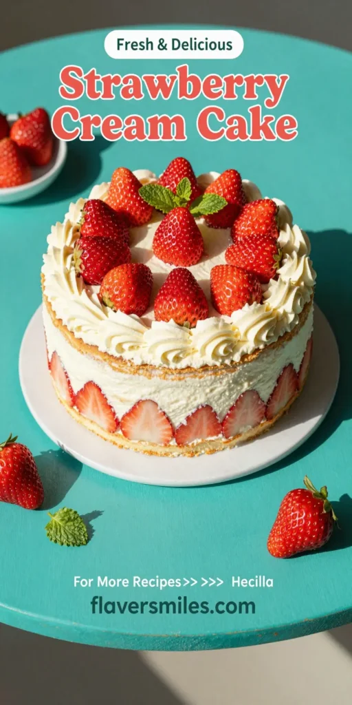 Strawberry Cream Cake
