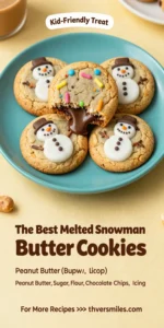 The Best Melted Snowman Peanut Butter Cookies