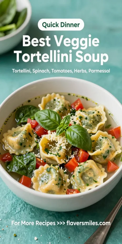 Best Veggie Tortellini Soup