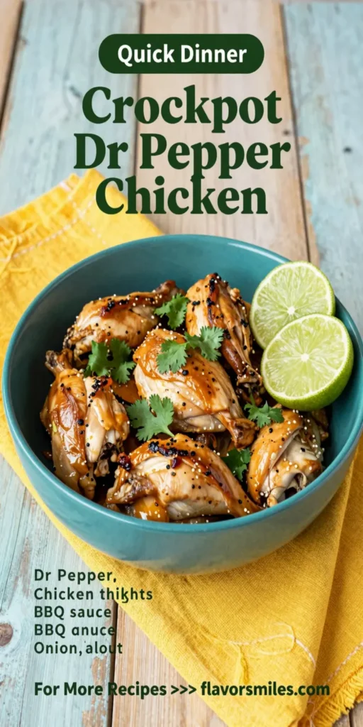 Crockpot Dr Pepper Chicken