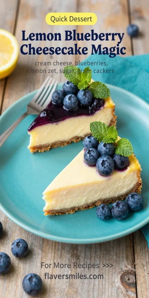 Lemon Blueberry Cheesecake Magic