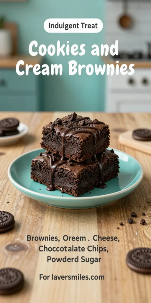 Cookies and Cream Brownies