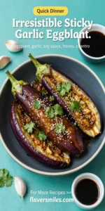 Irresistible Sticky Garlic Eggplant