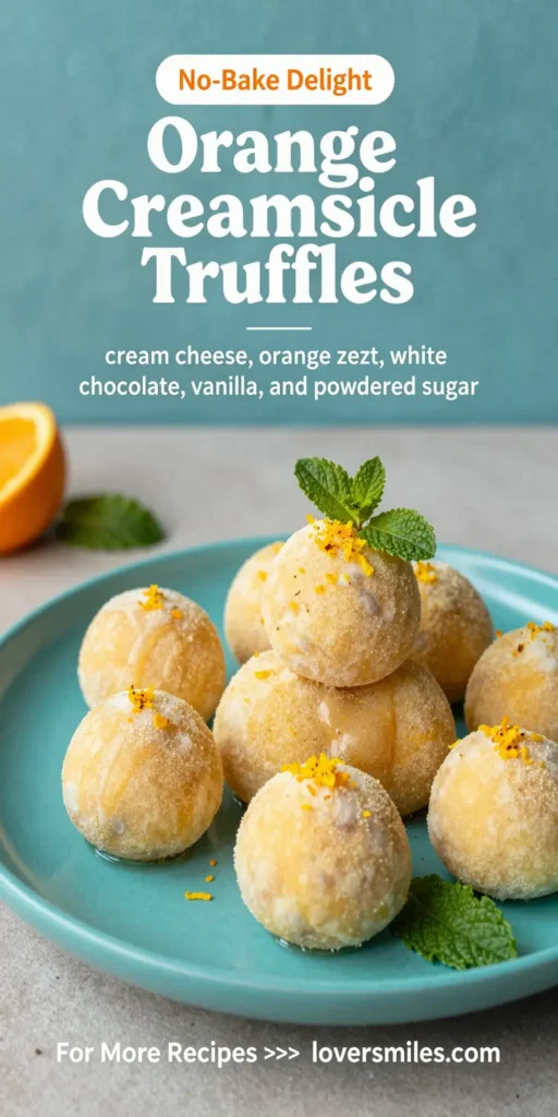 Orange Creamsicle Truffles
