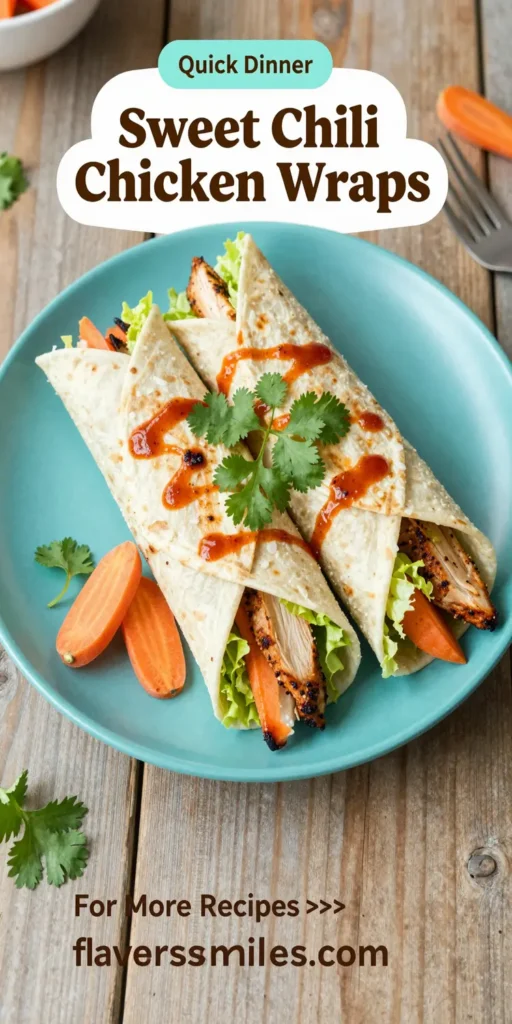Sweet Chili Chicken Wraps