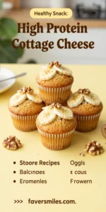 High Protein Banana Cottage Cheese Muffins