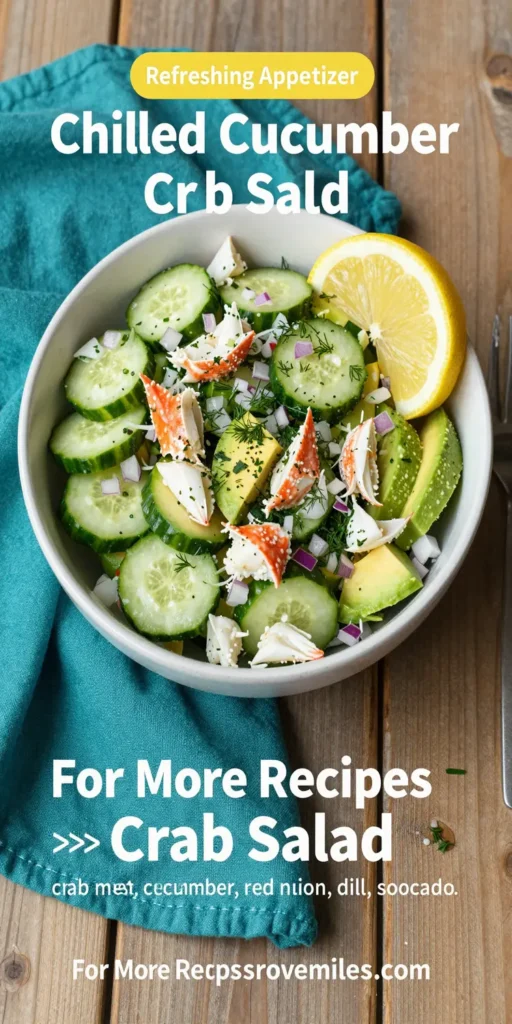 Chilled Cucumber Crab Salad