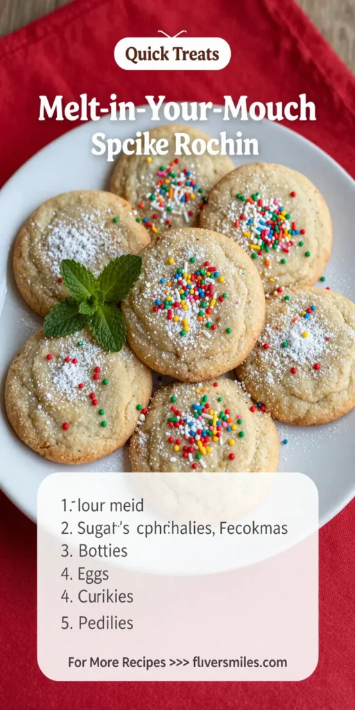 Melt-in-Your-Mouth Christmas Sprinkle Cookies